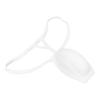 Men Bulge Cup Soft Polyester Cotton Stereo Shape Bulge Covering Up Underwear Cup with Strap White
