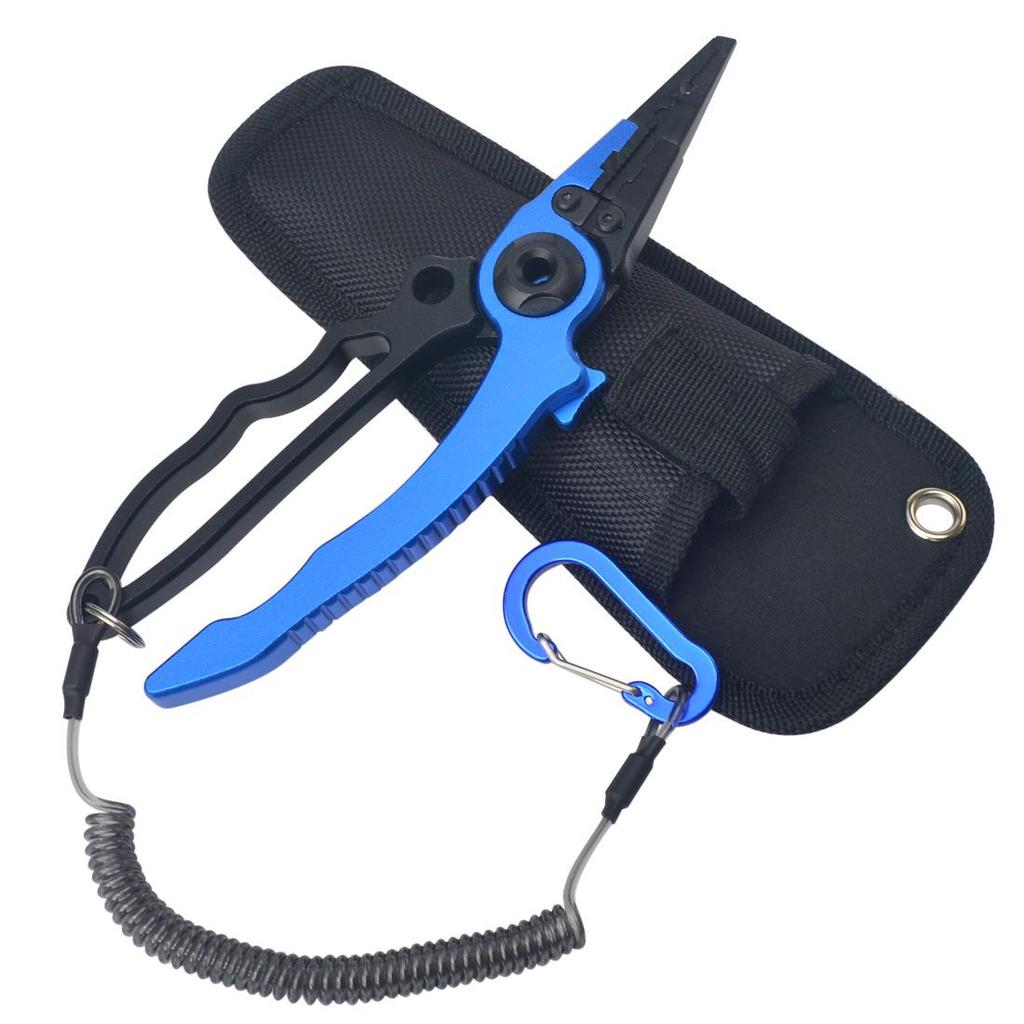 New Self-Locking Aluminum Alloy Fishing Pliers: Hook Remover & Fish Controller Scissors