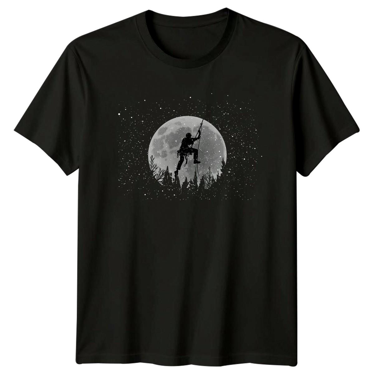 Moonlight Is My T-Shirt Rappelling Mountaineering Gift For Him And Her M