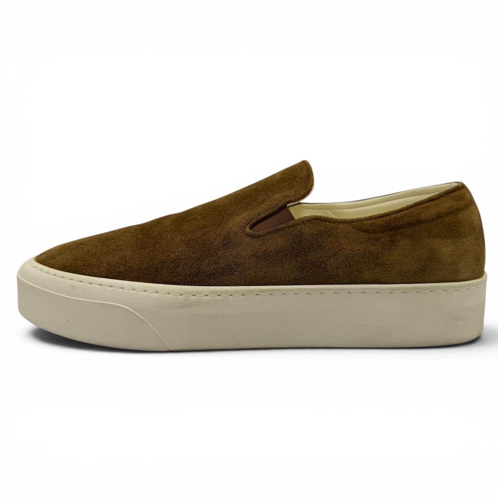 Great THE ROW Slip-on Marie H Low cut sneakers Brown Suede leather Women 39 Used
