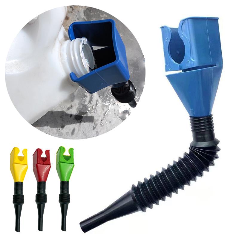 Foldable Car Refueling Gasoline Engine Funnel Plastic Engine Oil Funnel Transfer Tools Motorcycle Refueling Tool Car Accessories