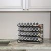 1 Set, Spice Rack Organizer, Spice Rack For Cabinet, 4-Tier Spice Organizer With 28 Empty Spice Jars And 432 Spice Labels