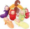 eDollable 10 Cm Small Dolls Playset Includes 6 Soft Mini Dolls and a Storage Bag, Realistic Looking Small Baby Dolls Set for Toddlers