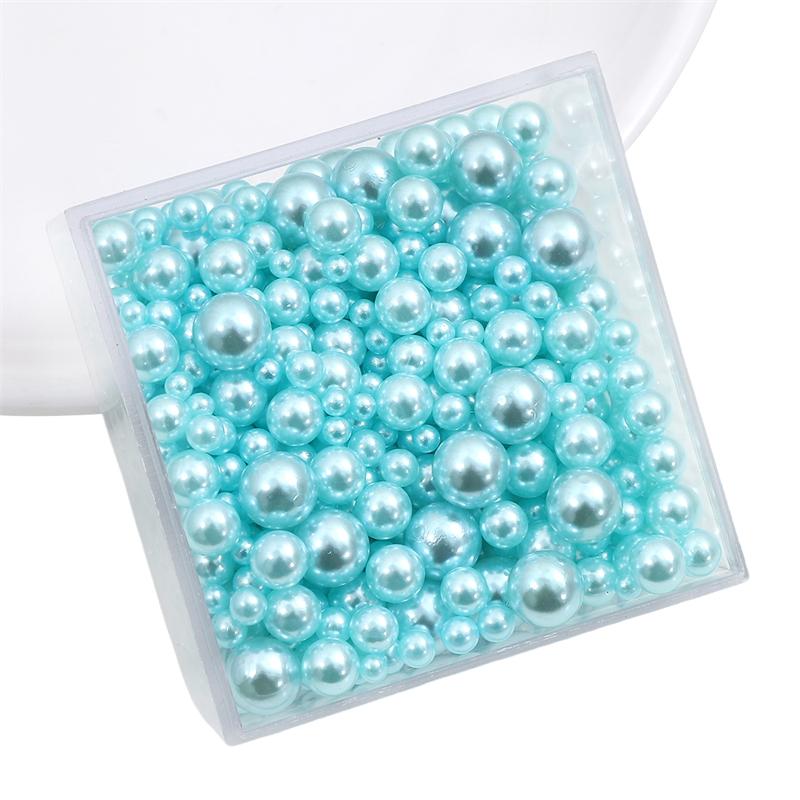 

3-8 мм 10/50 г случайные смешанные жемчужные бусины без отверстий, круглые бусины из АБС-пластика для рукоделия, изготовления ювелирных изделий 3-8mm 10g