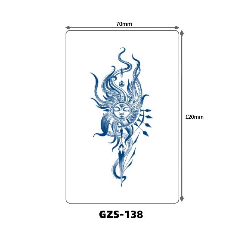 Herbal Fruit Juice Waterproof Sweatproof Tattoo Stickers – Fresh and Cute Designs 70x120 mm