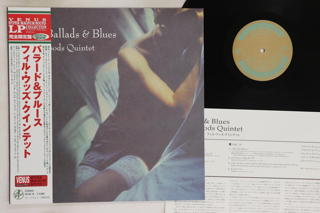 LP Record PHIL WOODS - Ballads & Blues (-200g) VHJD16 VENUS 2009 Japan Obi Jazz Used