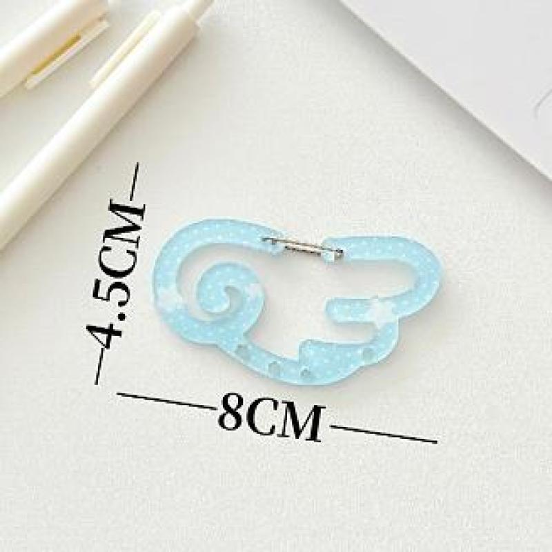 Polka Dot Wings Shape Carabiner Mountaineering Buckle Acrylic Candy Color Buckle Keychain Backpack Multipurpose Keyring Hook