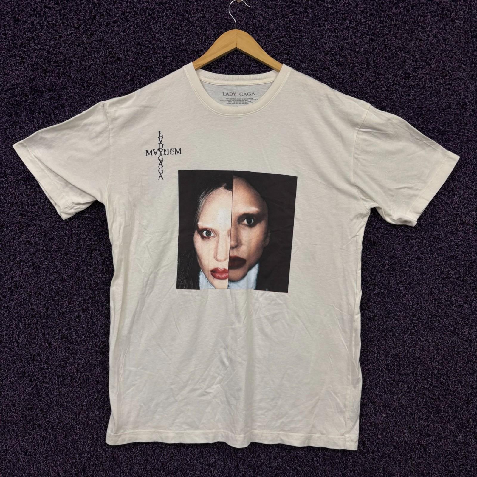 Lady Gaga Mayhem Album Split Face Photo Synth-Pop T-Shirt XL L
