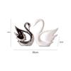 Resin Swan sculptures figurines home decor ornaments Electroplating crafts living room decorations table decoration Wedding Gift