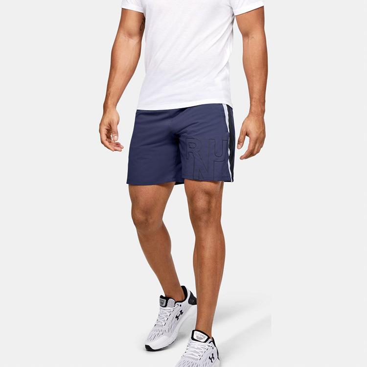 Under Armour Running Shorts 7-Inch Men Bottoms Ink-Blue 1350153-497