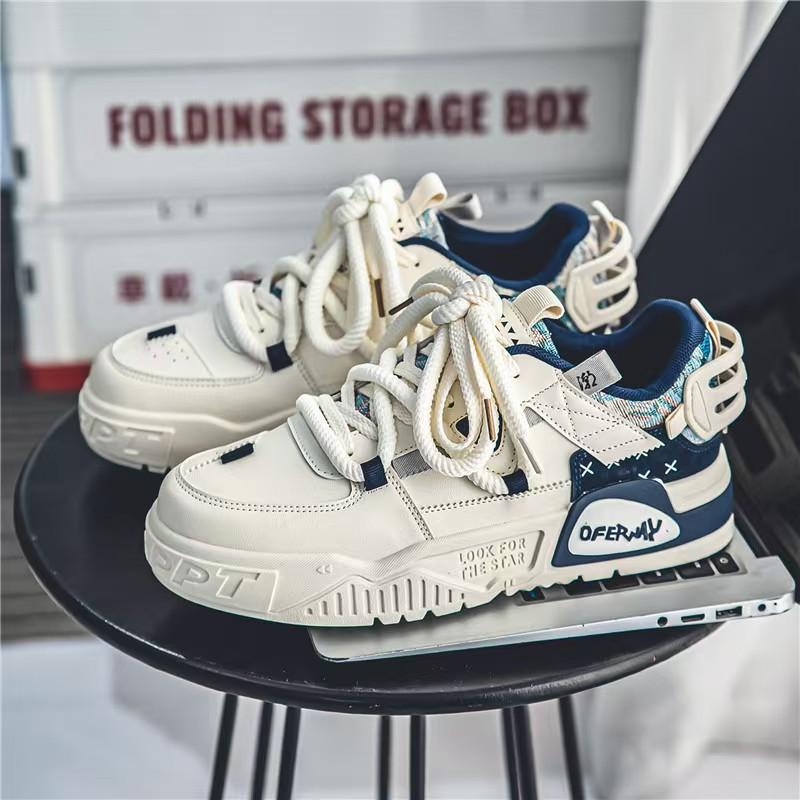 Men's Shoes Versatile for Spring and Summer Casual Design Niche Men's Board Shoes Youth Sports Thick Sole