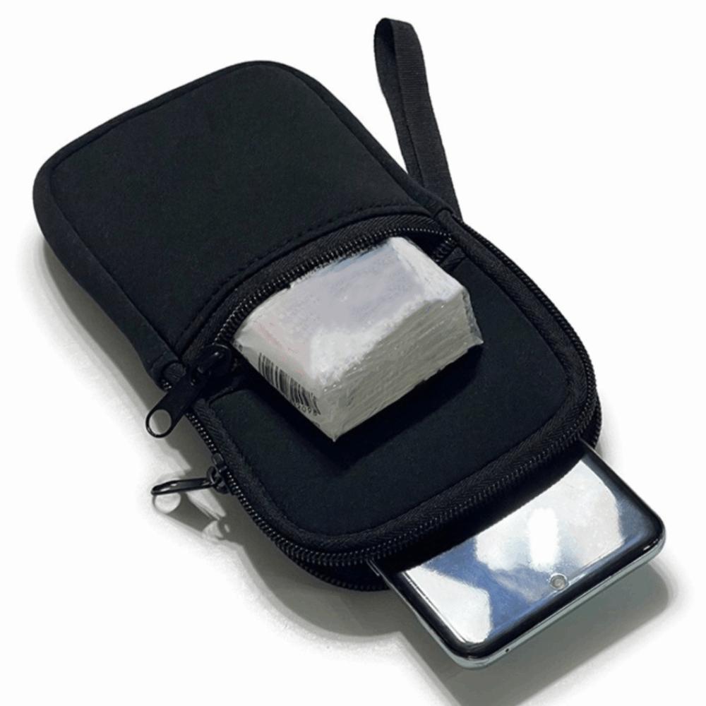 with Handle Zipper Phone Bag Neoprene Phone Bag Pouch Phone Protective Pouch Portable Power Source