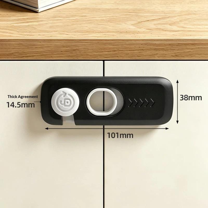 Child Safety Cabinet Lock No Drill Installation One Click Lock Design For Home Kitchen Drawers Baby Proofing Use