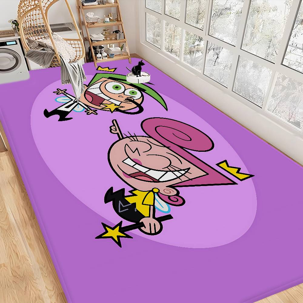 Cartoon The F-Fairly O-OddParents Entrance Door Mat Washable Non-Slip Living Room Sofa Chairs Area Mat Kitchen Welcome Doormat