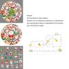 50pcs Xmas Santa Claus Waterproof Reusable Graffiti Stickers For Luggage Case Decor