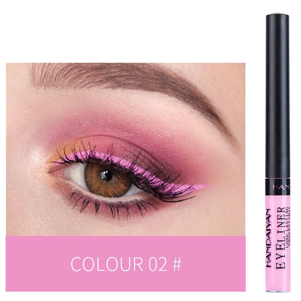 34-color Matte Quick-drying Long-lasting Non-bleeding UV Fluorescent Colored Eyeliner Liquid Pen