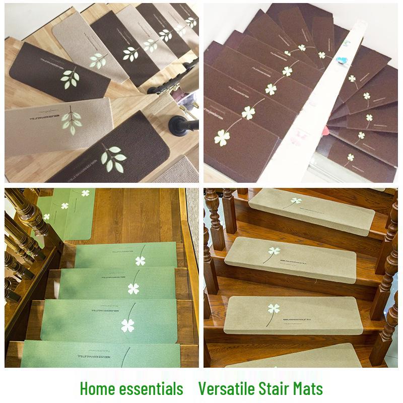Luminous Anti-Slip Self-Adhesive Stair Tread Carpets for Solid Wood Floors