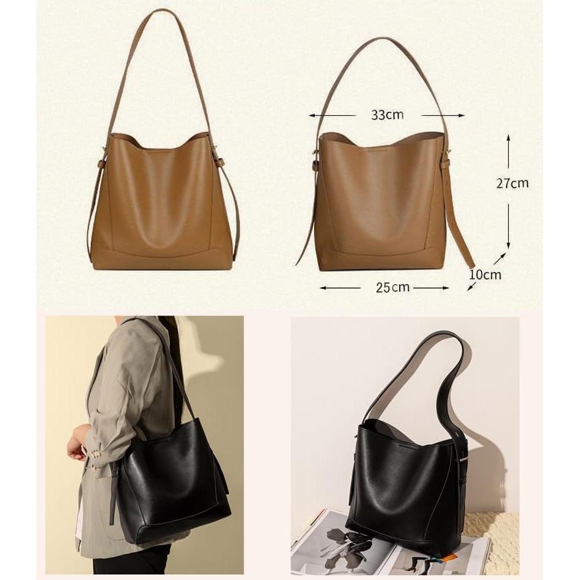 Shoulder Bag for Women, Shoulder Bag, Crossbody Bag, Simple, Commuting Bag, Bucket Bag, Stylish, Lightweight, PU Leather CC2311