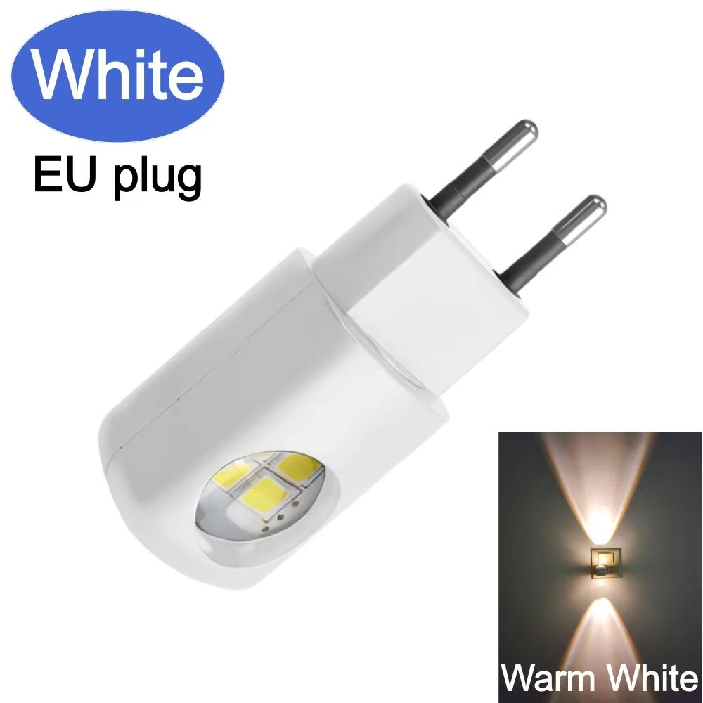 Mini lampka nocna LED Wtyczka EU Gniazdko ścienne 220V z czujnikiem światła Oszczędność energii Do pokoju dziecięcego Sypialni Toalety Lampki nocne