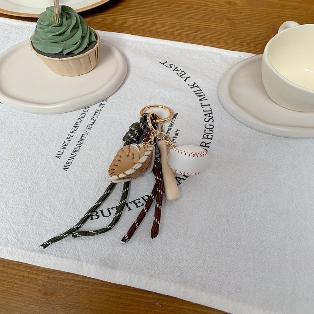 

Nylon Baseball Braid Rope Pendant Bag Charms Car Key Chain Exquisite Braid Rope Bag Charms Couple золотой