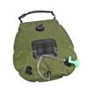 Green 20L Solar Heating Shower Bag Foldable PVC Folding Camping Shower Bag for Outdoor Hiking