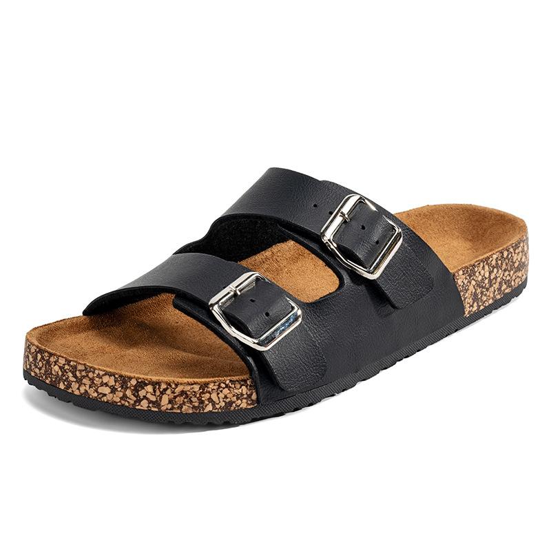 Klassische Unisex-Hausschuhe für Herren, bequeme Sommer-Korkschuhe für Herren, Outdoor-Sandalen, Übergröße 36–45