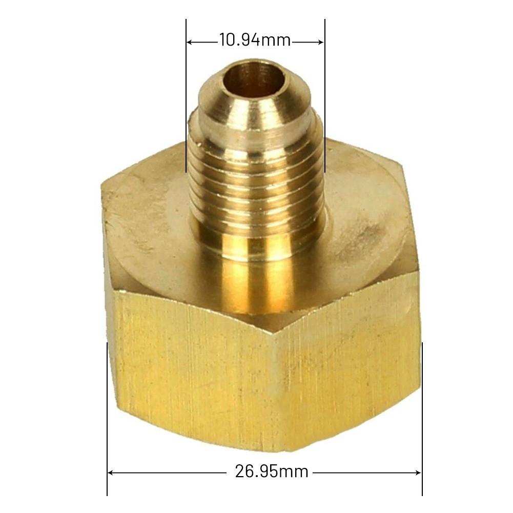 1 X Flaschenadapter auf 1/4 SAE-Gewinde, Kühlschrank-A/C-Adapter/8 auf 1/4 Zoll SAE