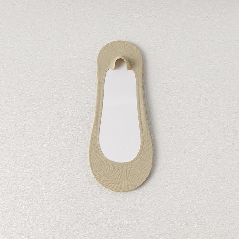 

Женские тонкие нескользящие носки с не спадающей пяткой, с мелким вырезом, невидимые носки-подкладки из губки для передней части стопы One size зелёный