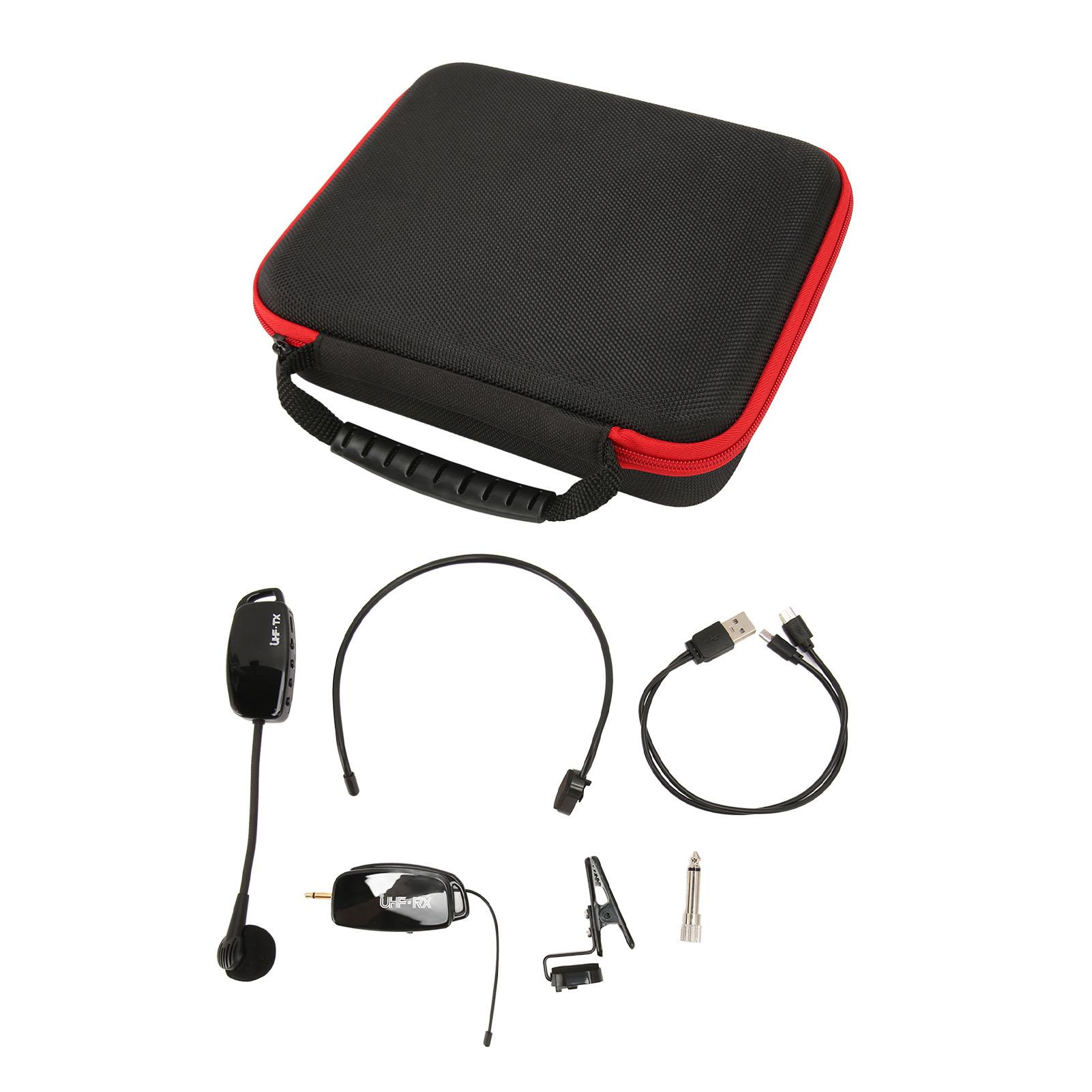 

Беспроводной инструментальный микрофон Шумоподавление Предотвращение помех 1 на 2 UHF Беспроводной