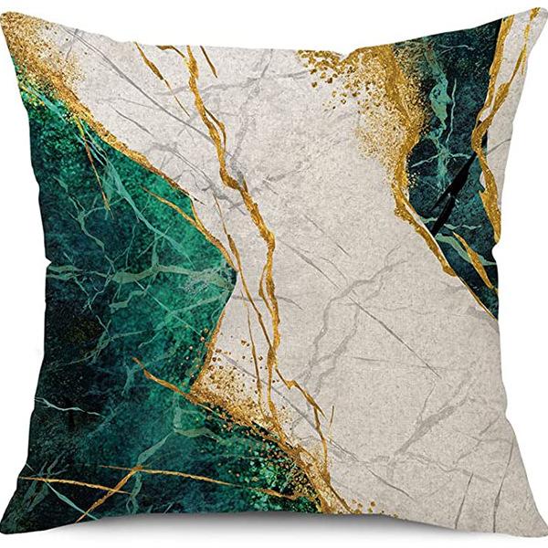 New Summer Hot-selling Light Luxury Series Simple Marble Sofa Bedside Cushion Pillow Cover