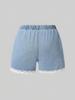 Single-pack girls' casual, comfortable, versatile, cute lace-trimmed denim shorts