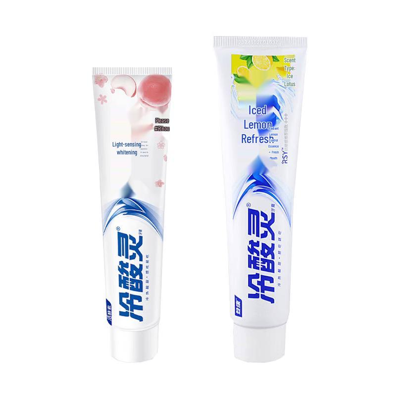 LengSuanLing Ice Refreshing & Peach Whitening Toothpaste Set
