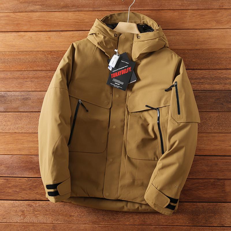 ARC Dongli Men s Cold-Resistant Windproof Waterproof Hooded Down Jacket L fits 130-150 lbs