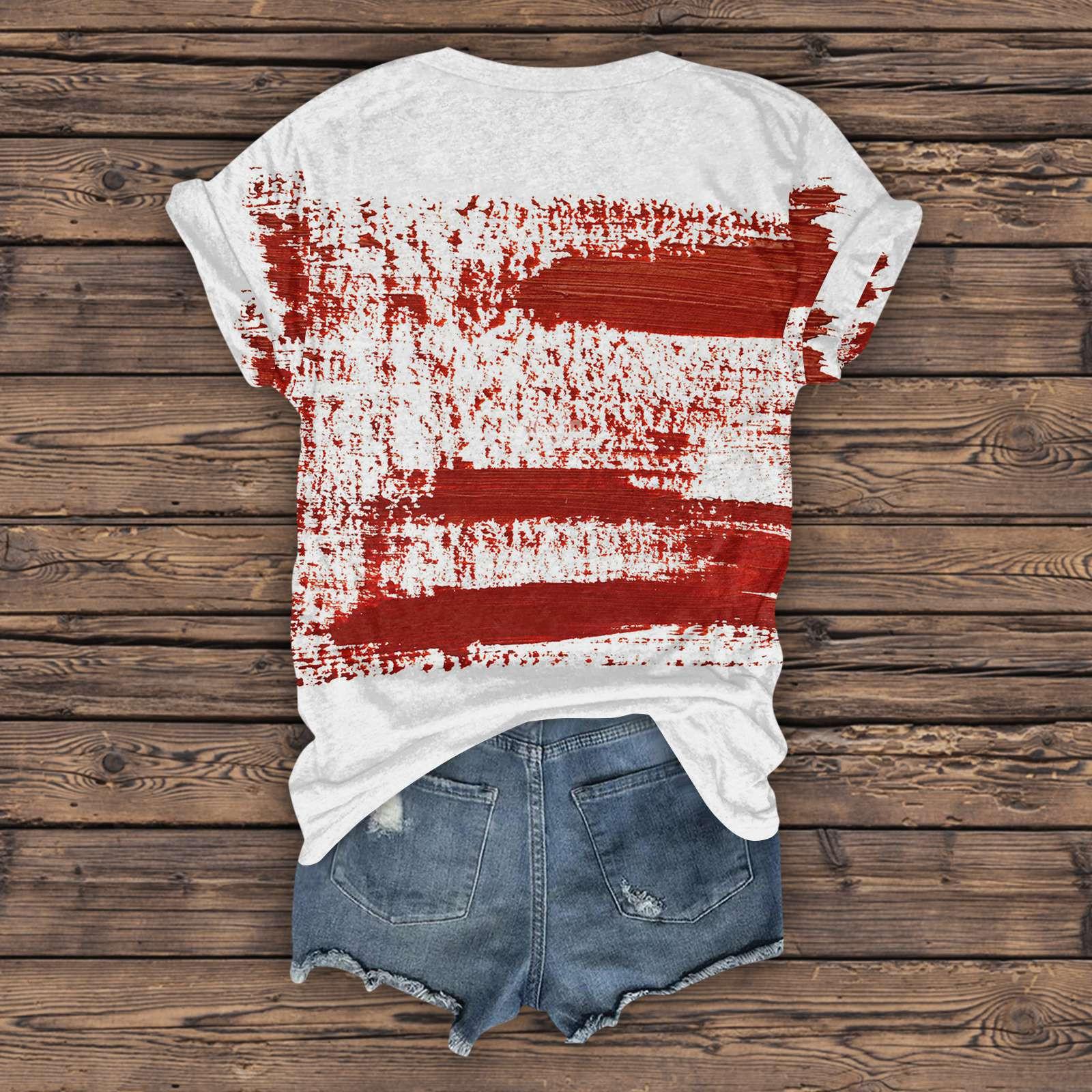 Женский модный повседневный топ с рукавом три четверти — фото 5