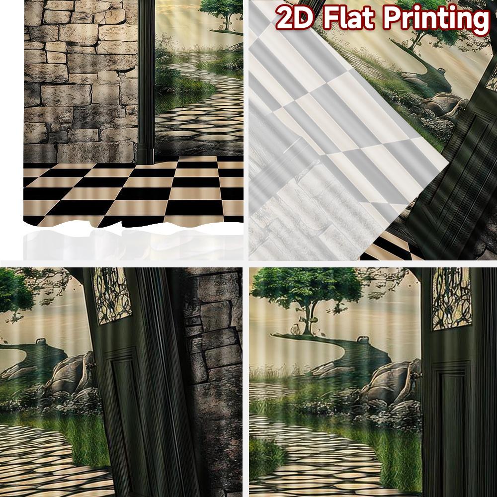 2D Flat Photography Backdrop Popular Party Party Backdrop Entrance To Wonderland 100% Polyester Holiday Decorations Perfect