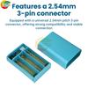 3*18650 Power Bank Case 12V Portable battery Storage Case Detachable 3P Connector with Battery Level Indicator
