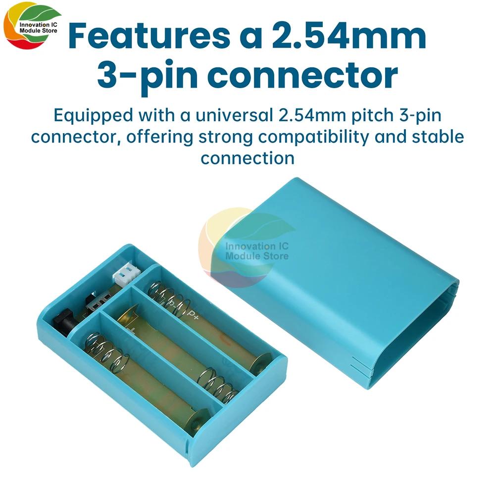 3*18650 Power Bank Case 12V Portable battery Storage Case Detachable 3P Connector with Battery Level Indicator
