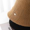 Women's Knitted Bucket Sun Hat Breathable Hollow Out Design For Summer Beach & Travel Simple