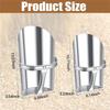 AEE2-2Pcs Metal Feed Grain Scoop For Livestock 2 Sizes Heavy Duty Stackable Horse Feed Scoop With Handle For Gardening Farms