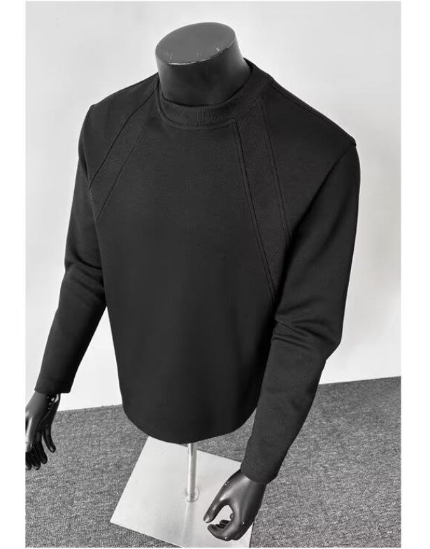 Unisex Patchwork Hoodie: Solid Color, Boxy Fit, Round Neck, Long Sleeve, Autumn/Winter Layer, American Style.