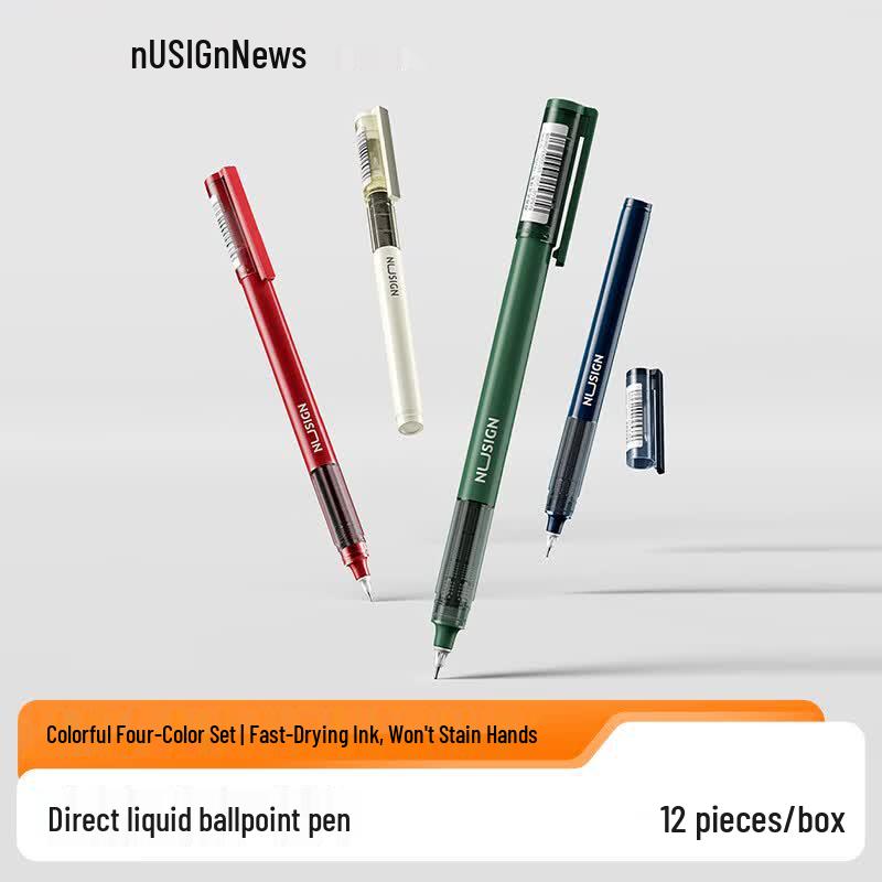 NUSIGN 0.5mm Quick-Dry Direct Liquid Gel Pens