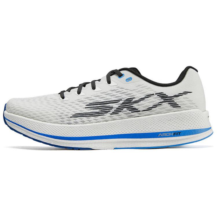 Skechers Go Comfortable Lightweight Durable Low Top Running Shoes Men sneaker White 246090-WBLU 42.5