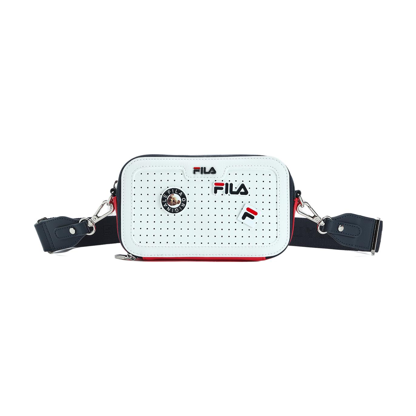 FILA Fashion Casual PU Underarm Bag Shoulder Bag Crossbody Bag Small Women bags F13W331163F-WT White,XS