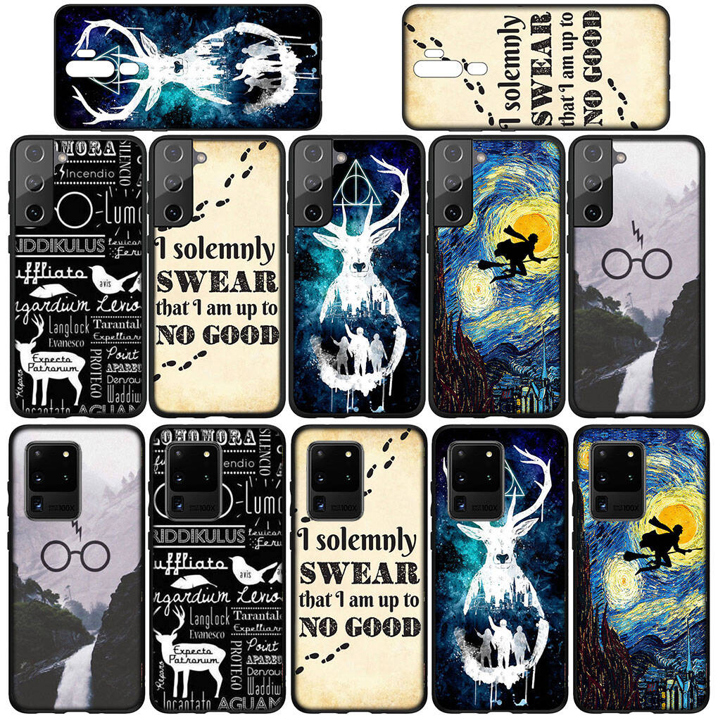 for Samsung Galaxy S25 S24 S23 S22 Ultra FE Plus A17 A37 A57 A56 A55 A06 A16 A15 A36 A26 A35 A05 A25 A54 A34 S9 Phone Case Wand Art Ring Potters Cover