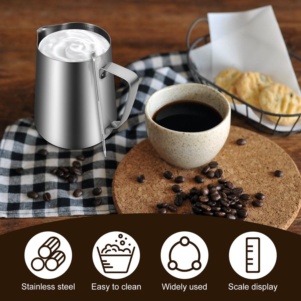 350ml/900ml Coffee Milk Frothing Jug Stainless Steel Milk Pitcher Kit Latte Art Milk Frother Pitcher Milk Pot Coffee Accessories