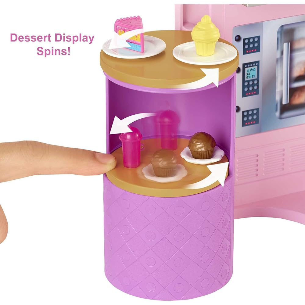 Barbie Grill Restaurant Playset with Doll and Accessories for Ages 3 and Up