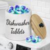 Wide Opening Dishwasher Tablet Container Round Laundry Pods Container  Bathroom