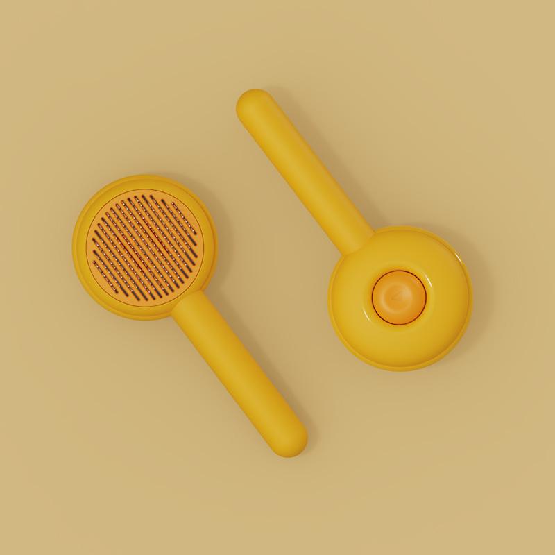 Self-Cleaning Eco-Friendly Pet Brush Cats Puppies Rabbits Deep Cleaning Washable Comb Massaging Hair Remover Slicker Shedding