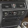 5pcs Carbon Fiber Car Front Center Dashboard Panel Cover For BMW 6 Series 04-10