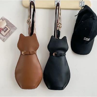 Sac à bandoulière Vintage en simili cuir pour femmes, sac de styliste Vintage en forme de chat mignon, sac à bandoulière décontracté, sac à main de dessin animé